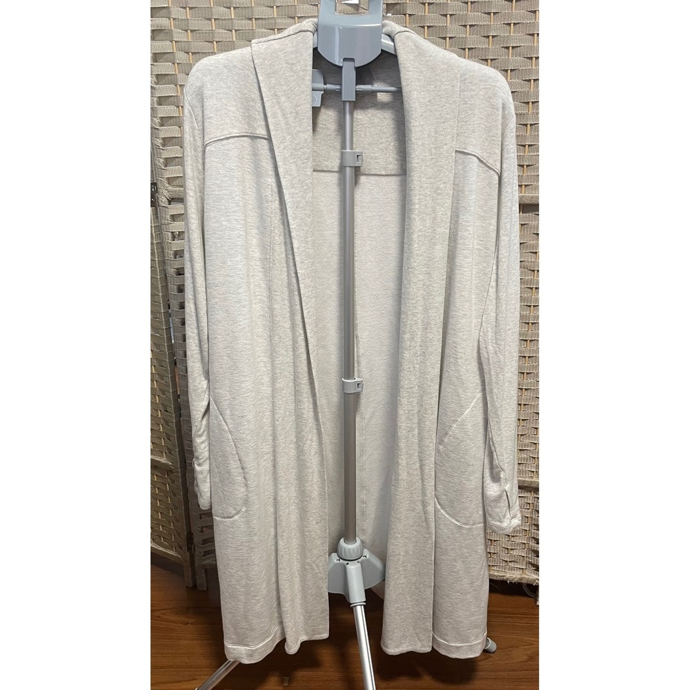 Athleta Canopy Wrap In Nirvana Cardigan Light Grey Heather Size Large